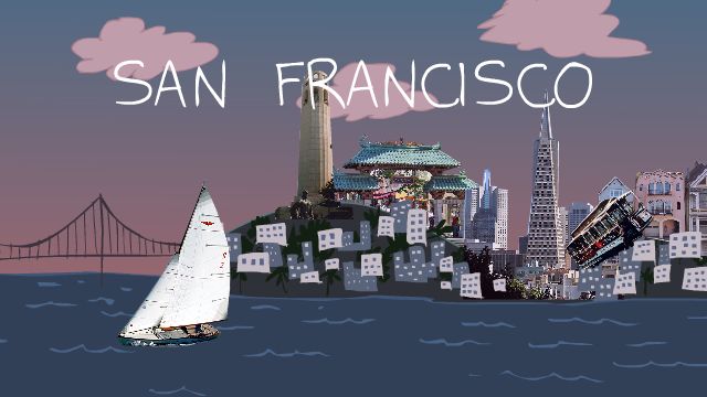 San Francisco Collage from 'Sita Sings the Blues'