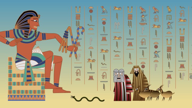 Pharaoh Moses Aharon Snake