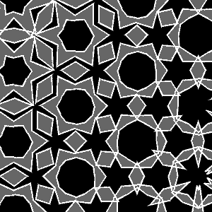 morphing tiles black and white