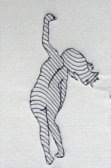 embroidered dancer