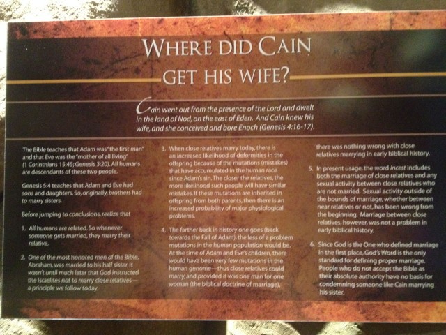 I don't mind the incest rationalization as much as I mind the assertion that biblical marriage is "one man for one woman." That's contradicted all over the bible, even the old testament, even genesis. If you're going to claim the bible is your authority, then heed the damn bible.